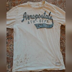 Aeropostale Original Tee with Blue Graphic Logo "Vintage Aero"